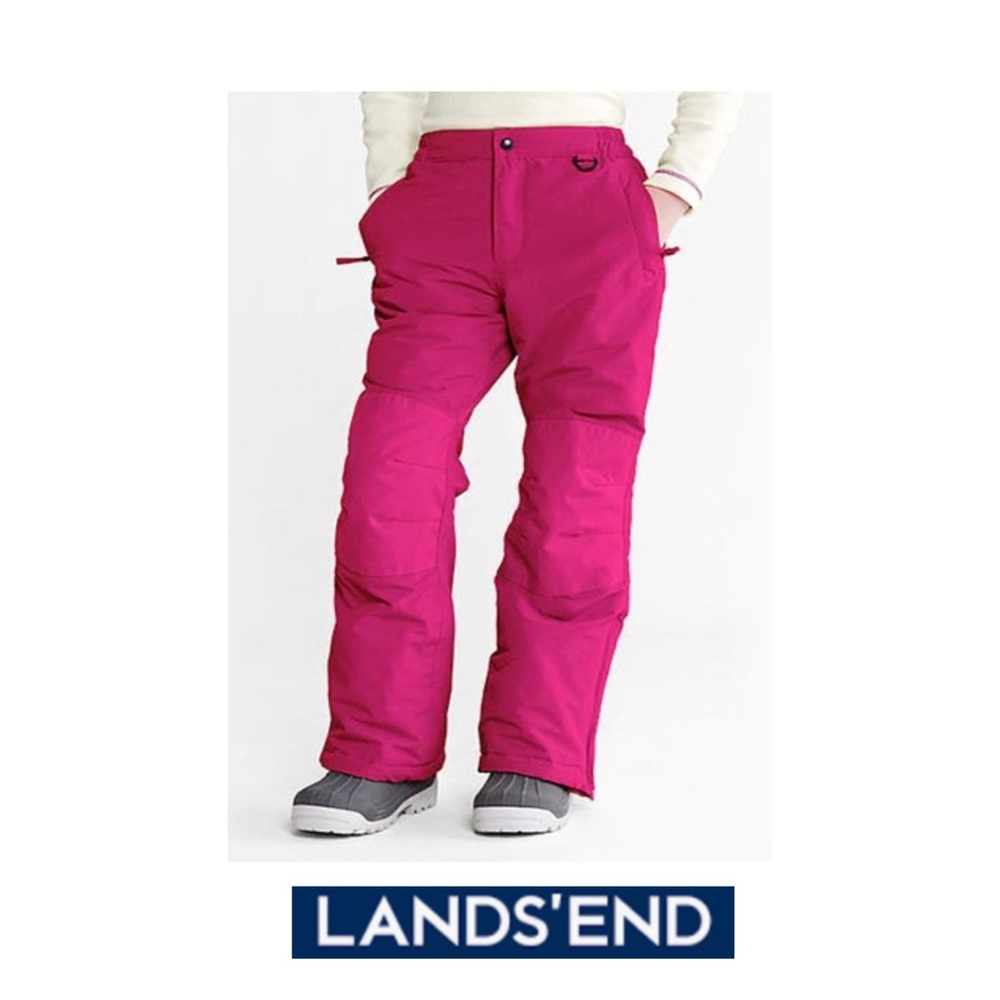 Lands End Girls Waterproof Squall Snowpants NWOT